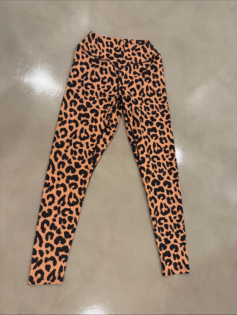 Women’s Leopard Print Orange Leggings